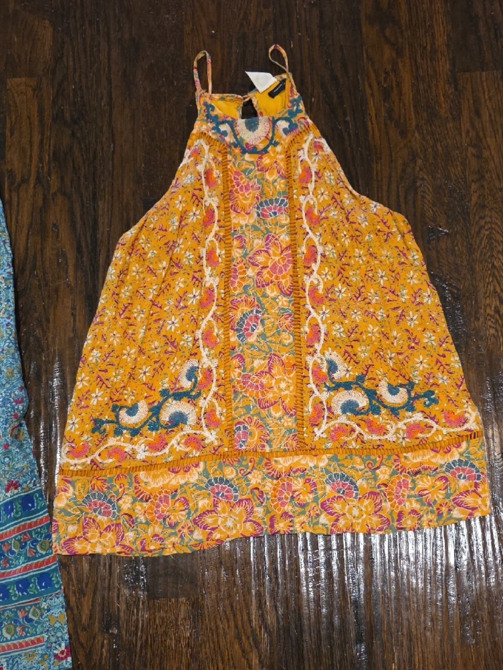 Mixed Patterned Women's Tank Tops And Blouses - Multi Color View 3